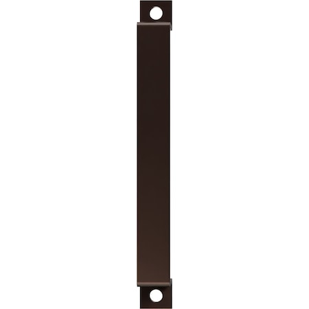 Ekena Millwork Premium 11"L x 1 1/4"W Pull Handle for 1 3/8" Doors, Rustic Brown GB6001PH311RB